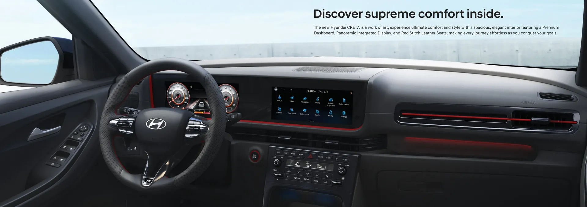 Panoramic integrated display