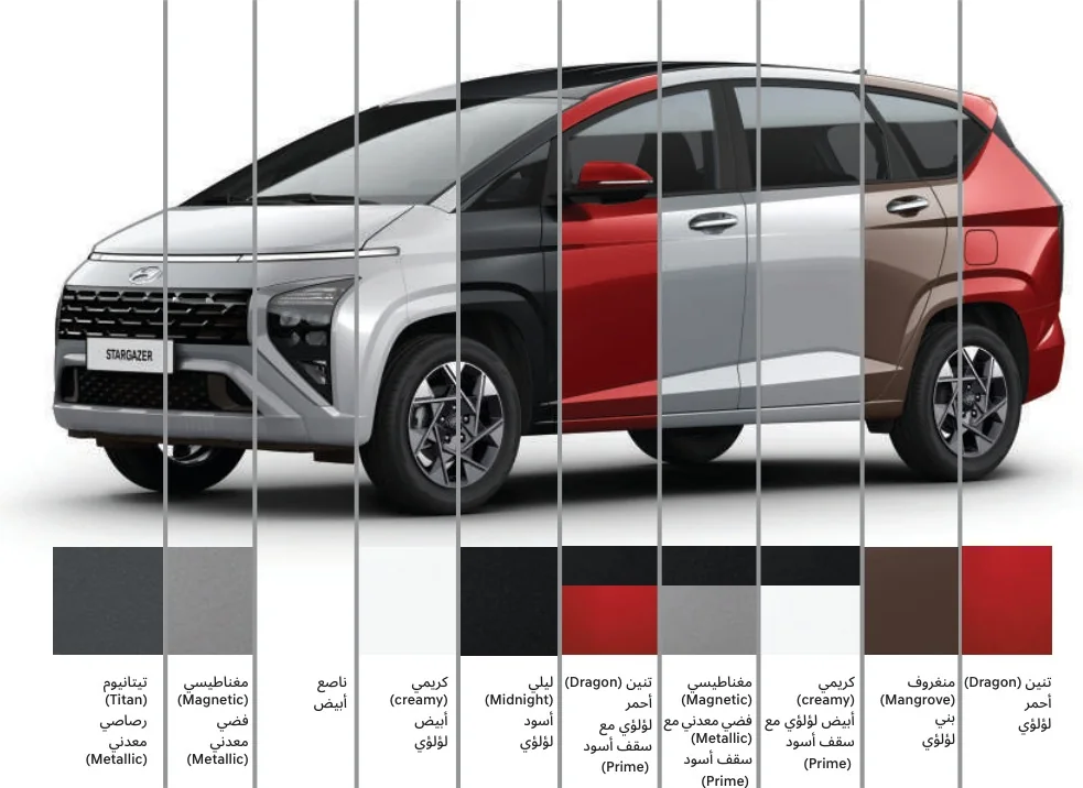 STARGAZER exterior color board